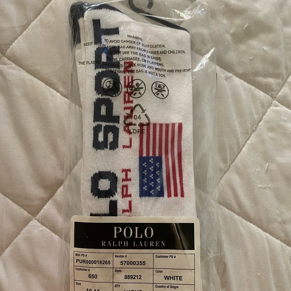 (NWT) Polo sport socks